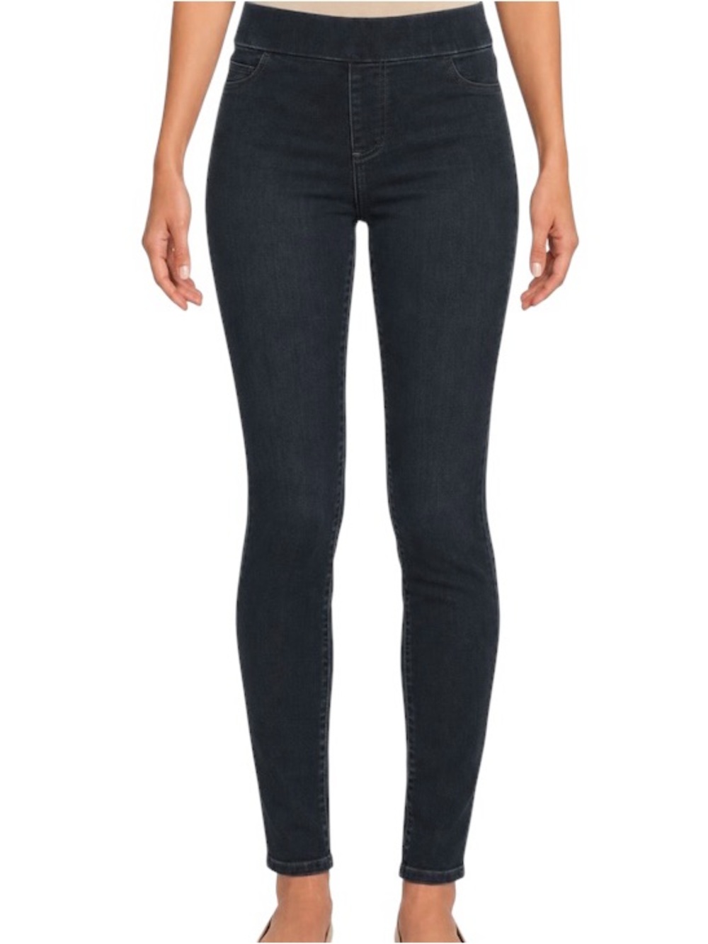 Liverpool The Skinny Dark Wash High Rise Pull-On Jeans Size 10